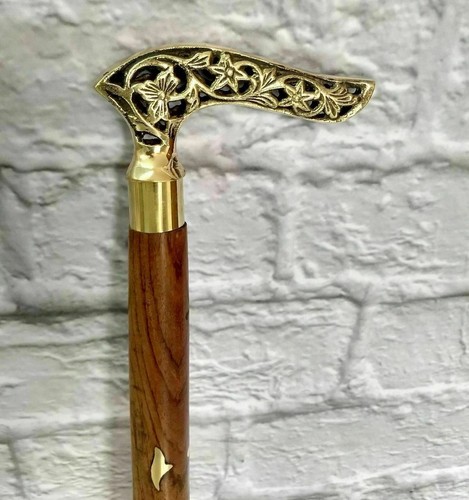 Antique brass victorian handle - antique,