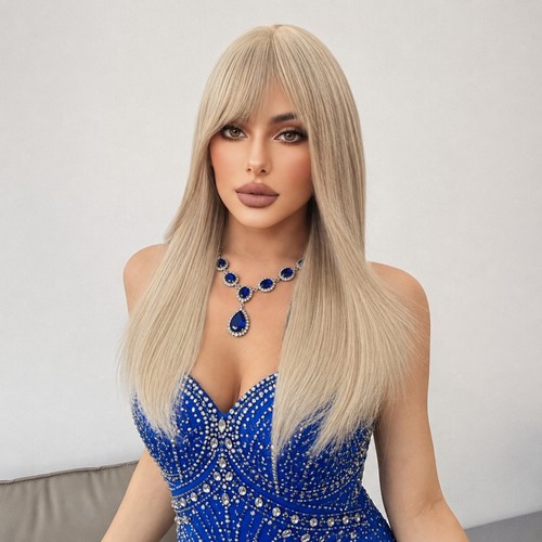 Long straight synthetic - synthetic, hair