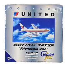 Gemini Jets United Airlines B 747SP-21 1:400 GJUAL044 SAUL Friendship One Boxed.