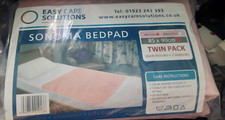 New!  2 Sonoma bedpads -85 x 90cm (single bed) with tucks, reusable, rewashable