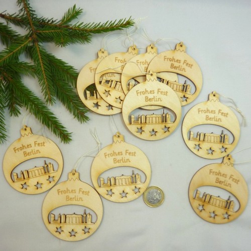 Christmas bauble wood for