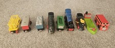 Wooden Trains Bus Boat and
