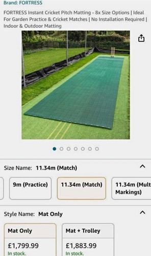 Fortress cricket pitch matting - pitch,