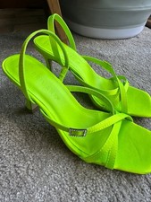 Womens Lime Green Satin
