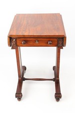 Small regency mahogany lamp - mahogany,