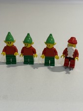 LEGO Santa Father Christmas & Elf Minifigures