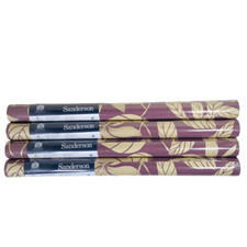 Sanderson Maggie Levien Designer Wallpaper Ione Purple Folia Silhouette x4 Rolls