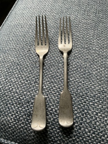 Job lot silver plated forks - job, 2x