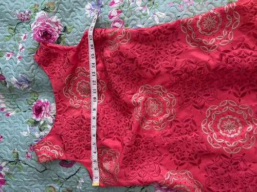 Coral and gold shift style - and,