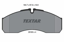 Brake pads 2916002 TEXTAR for