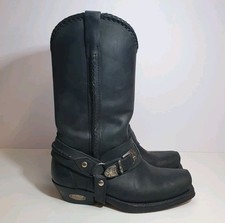 Loblan Womens Black Leather