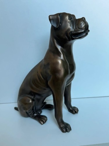 Bronze effect boxer dog - boxer,