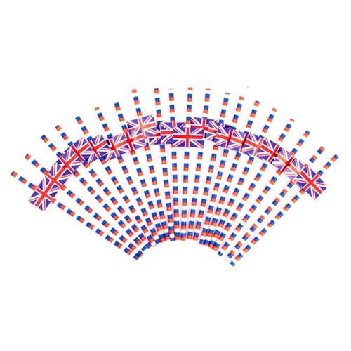 Union jack paper straws - -, pack