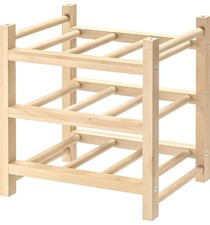 IKEA HUTTEN Wooden Wine Rack 9