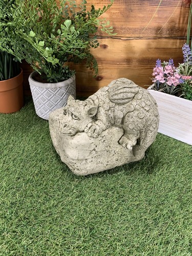 Stone garden dragon - garden, rock
