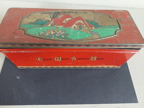 Vintage biscuit tin cws - biscuit,