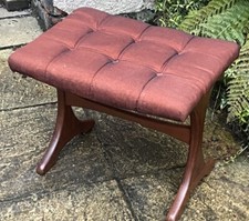 Superb retro teak plan - plan, stool