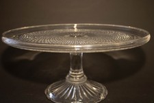Vintage Pressed Glass Cake