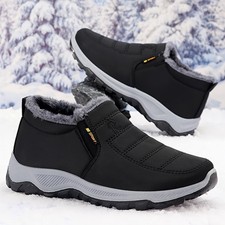 Women Ladies Winter Snow Warm Boots Fur Lined Non-slip Ankle Low Boots Shoes NEW