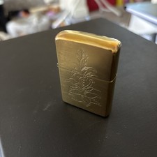 Zippo Brass Floral Lighter