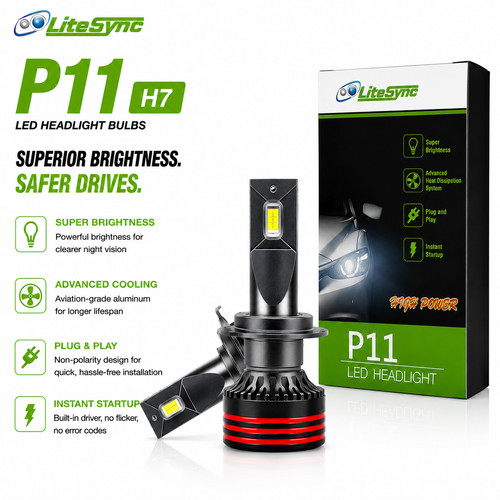 Litesync 477 led headlight - litesync, h7