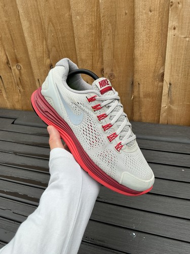 Nike lunarglide grey red - 4, grey/red
