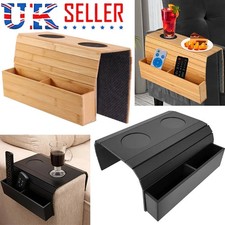 Bamboo Sofa Arm Tray Cup