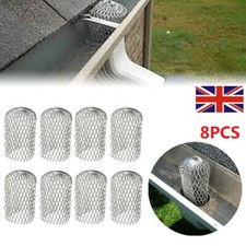 8x Metal Mesh Gutter Leaf