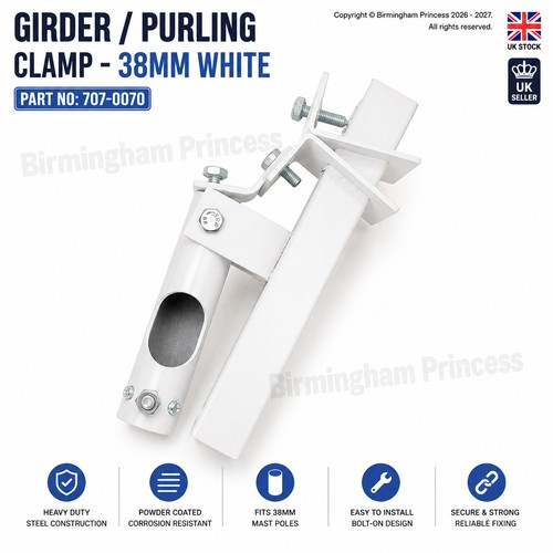 38mm white girder purling - 38mm,