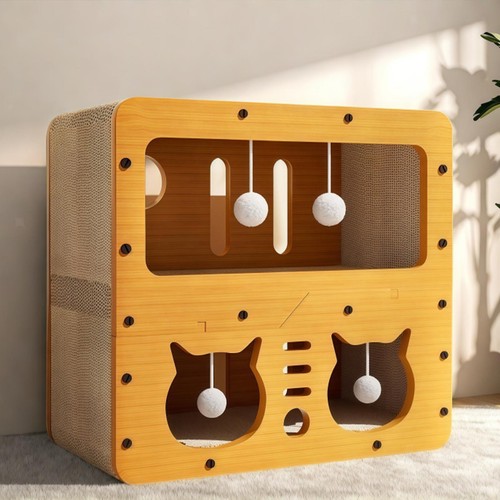Cat scratcher house - house, lounge