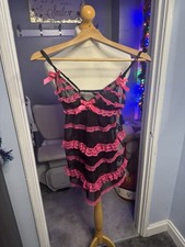 La Senza Black Pink Lace
