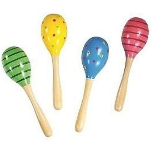Wooden maracas colours vary - wooden,