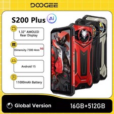 New Doogee S200 Plus 16+512GB 5G Rugged Global Phone 11000mAh NFC 6.72" 100MP