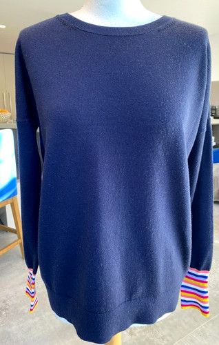 Boden lovely navy jumper with - lovely,