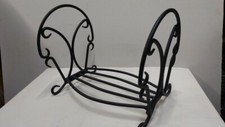Log basket ornate wrought - basket,