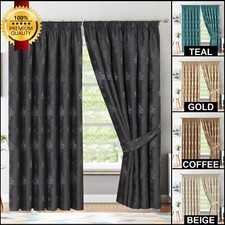 Fully Lined Jacquard Curtains