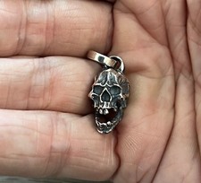 Oxidised Skull Pendant