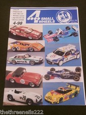 4 SMALL WHEELS - GRAND PRIX MODELS CATALOGUE - APRIL 1998