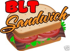 BLT Sandwich Decal 14"