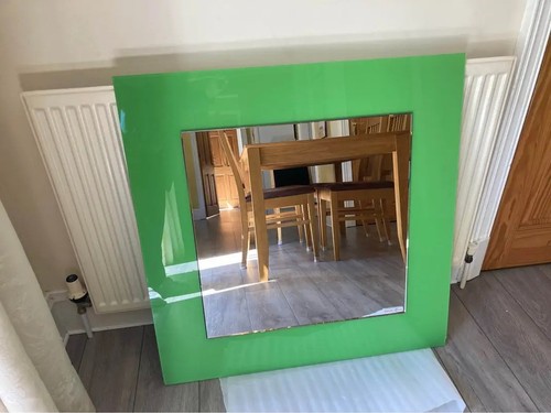 Large green glass deknudt - green,