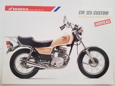 HONDA CM125C CUSTOM Motorcycle Sales Spec Leaflet c1998 FRENCH TEXT #482/473