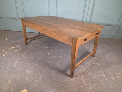 Pine farmhouse table antique - table,