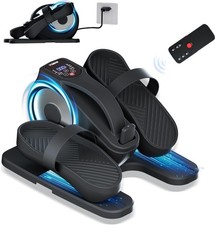 Mini Under Desk Elliptical Machine  Pedal Exerciser  with Remote In Black