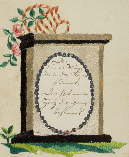 Embroidered greeting card
