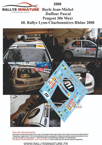 Decals ref 2886 peugeot - decals,