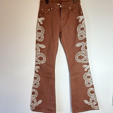 Milk It Brown Flare Jeans