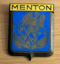 Vintage Classic Car Badge auto car drago 1950s original Menton France French