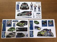 3 x FORD WORLD RALLY TEAM FIESTA WRC OFFICIAL STICKER SETS feat HIRVONEN LATVALA