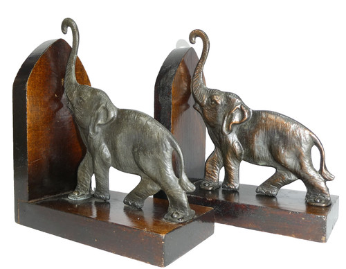 Art deco bronze - bronze, elephant