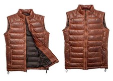 Men's Distressed Brown  Puffer